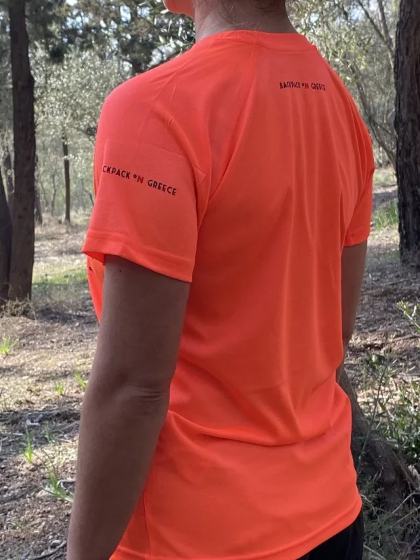 "Throne of Zeus" Performance Tee Coral