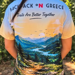 Better Together dry fit μπλουζάκι πεζοπορίας BackpackOnGreece – πίσω όψη