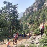 Σημείο στάσης στη Χαράδρα Φλαμπουρίτσας με θέα